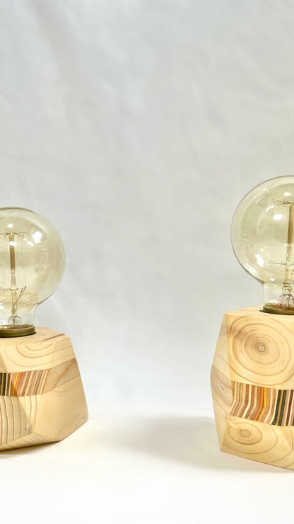 Geometric bulb lamp holder幾何復古燈泡式桌燈