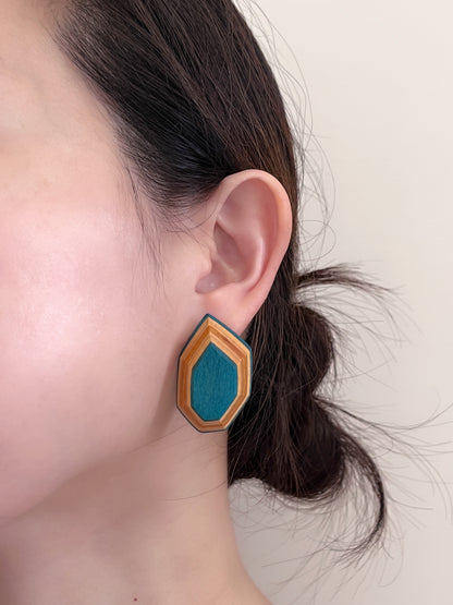 stereoscopic geometric earrings 立體幾何耳環