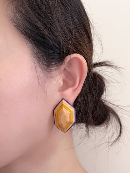 stereoscopic geometric earrings 立體幾何耳環