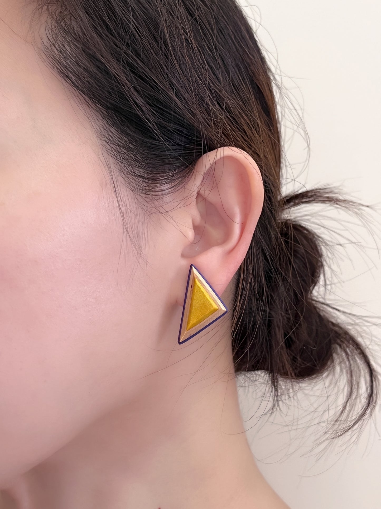 stereoscopic geometric earrings 立體幾何耳環