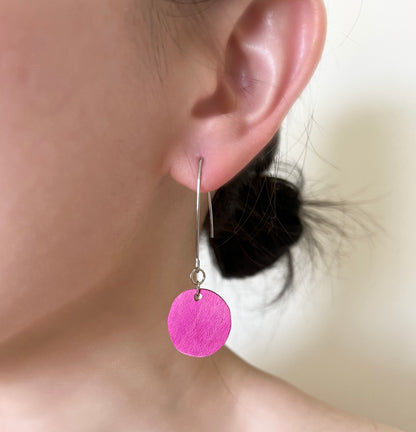 simple color dangle earrings 單色吊墜耳環