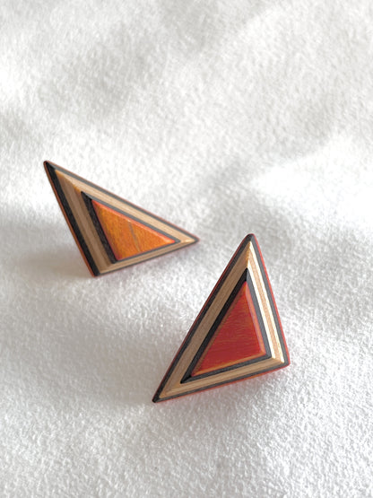 stereoscopic geometric earrings 立體幾何耳環