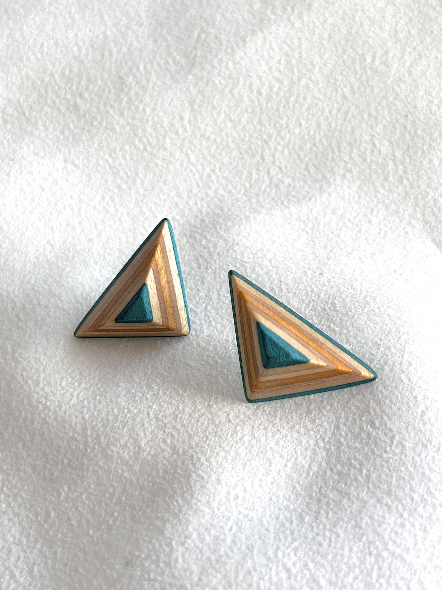 stereoscopic geometric earrings 立體幾何耳環