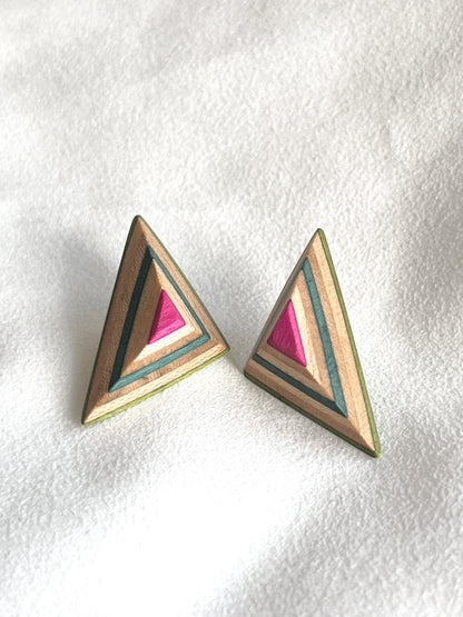 stereoscopic geometric earrings 立體幾何耳環