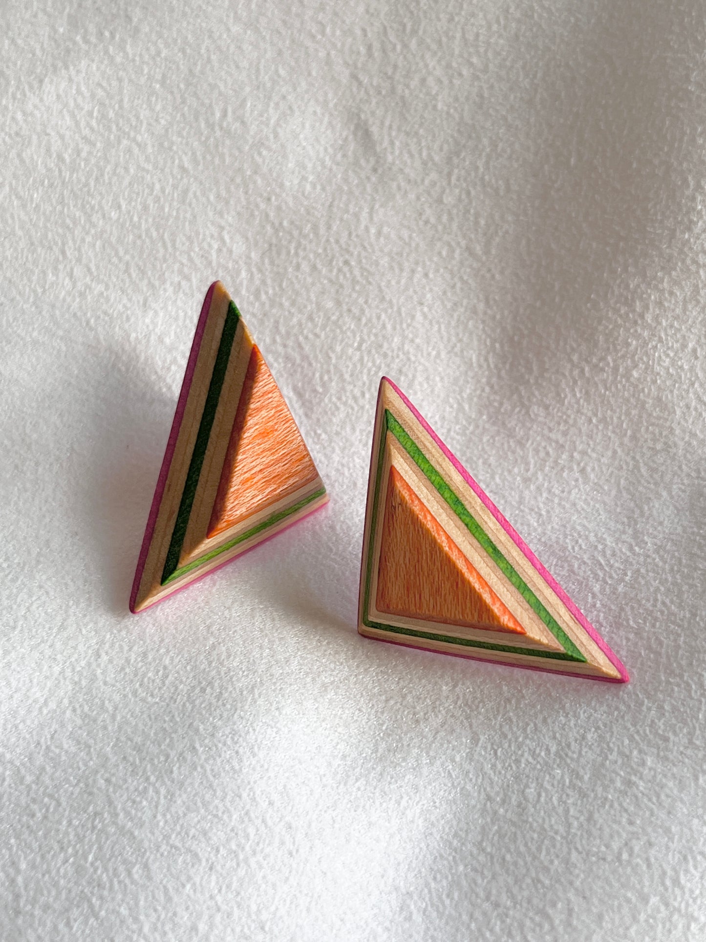 stereoscopic geometric earrings 立體幾何耳環