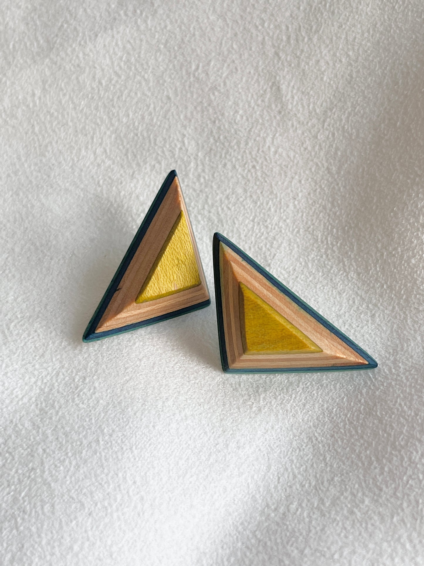 stereoscopic geometric earrings 立體幾何耳環