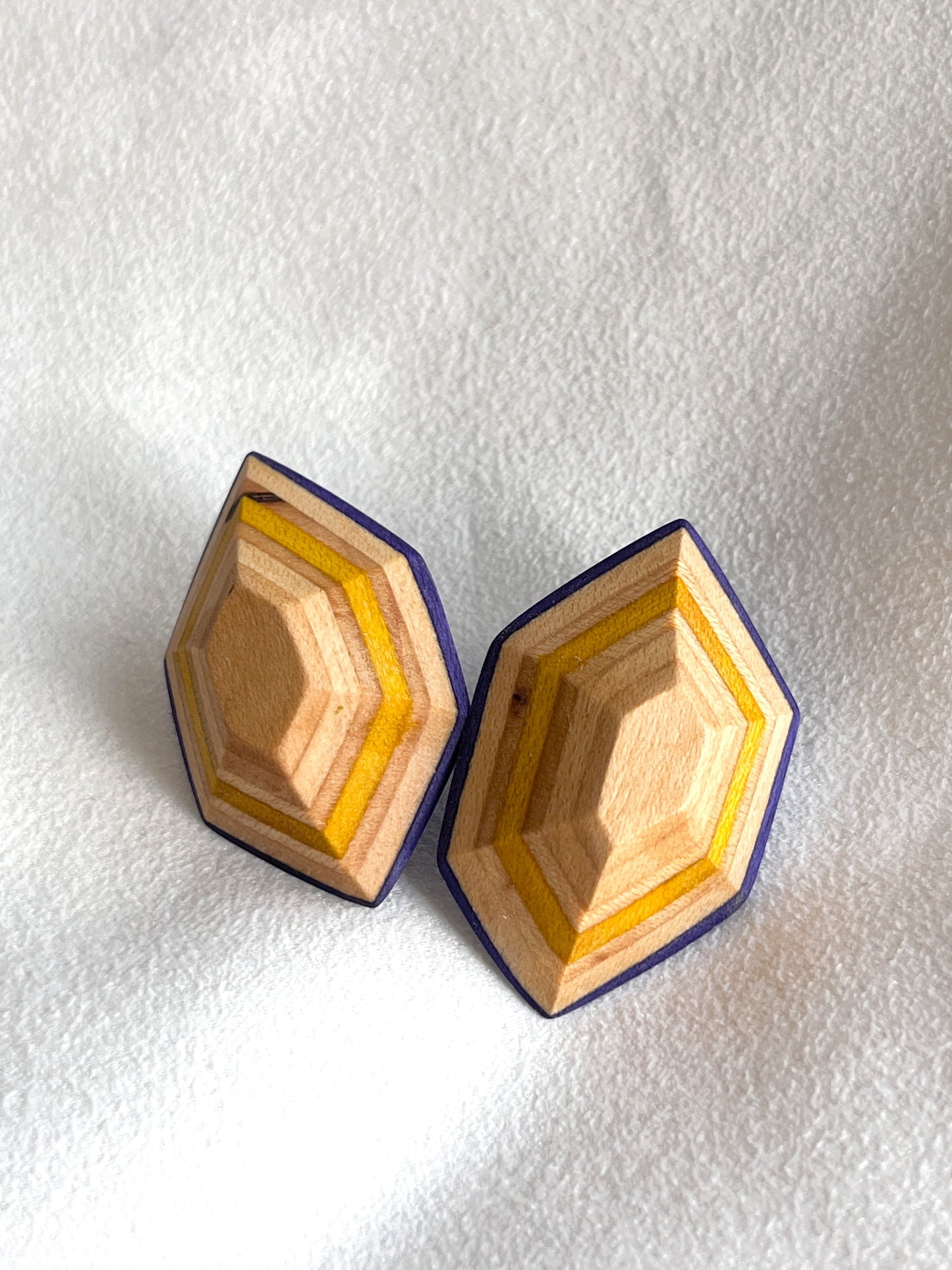 stereoscopic geometric earrings 立體幾何耳環