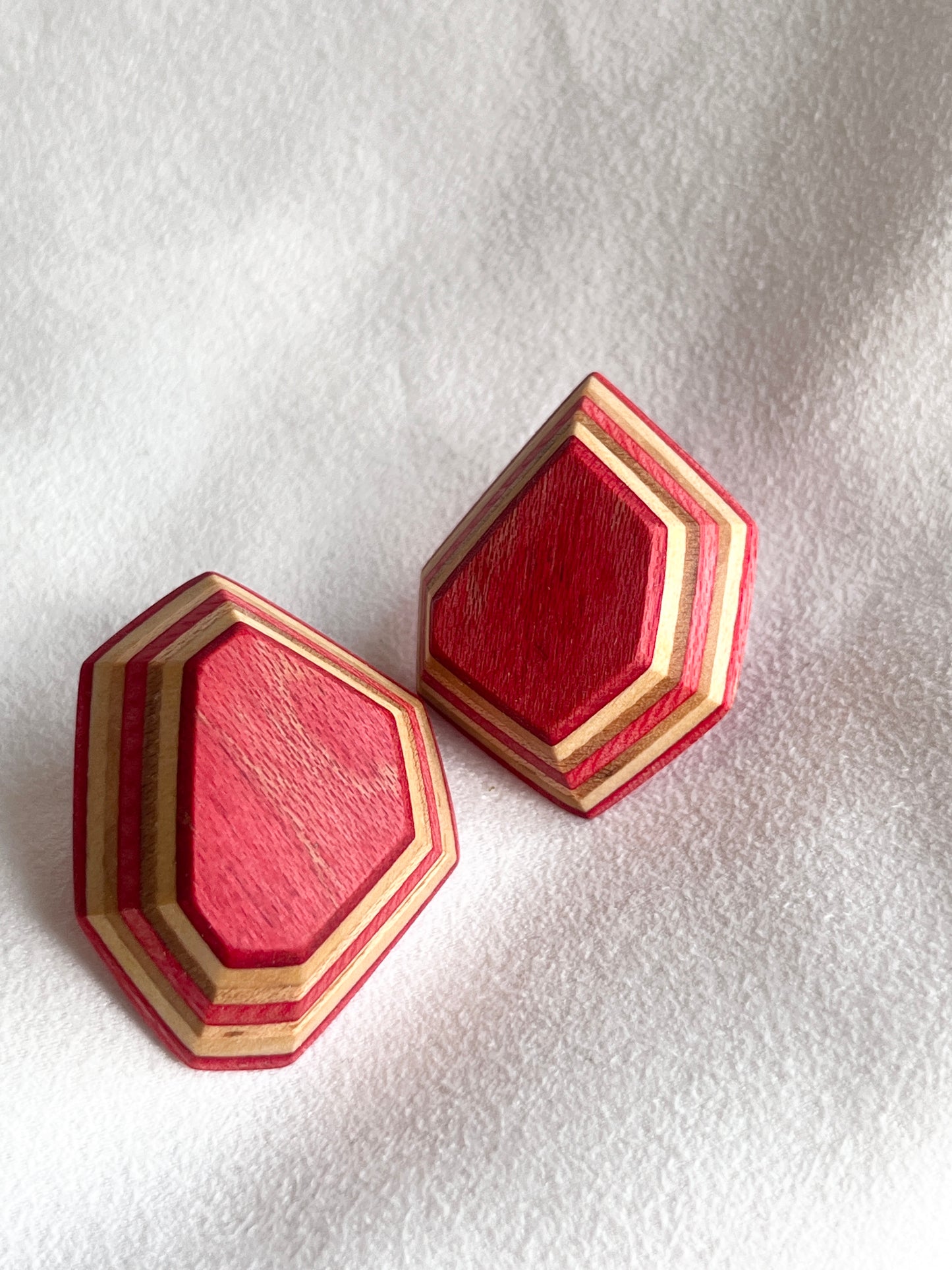 stereoscopic geometric earrings 立體幾何耳環