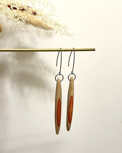 bullet earrings 子彈型藍色吊墜耳環